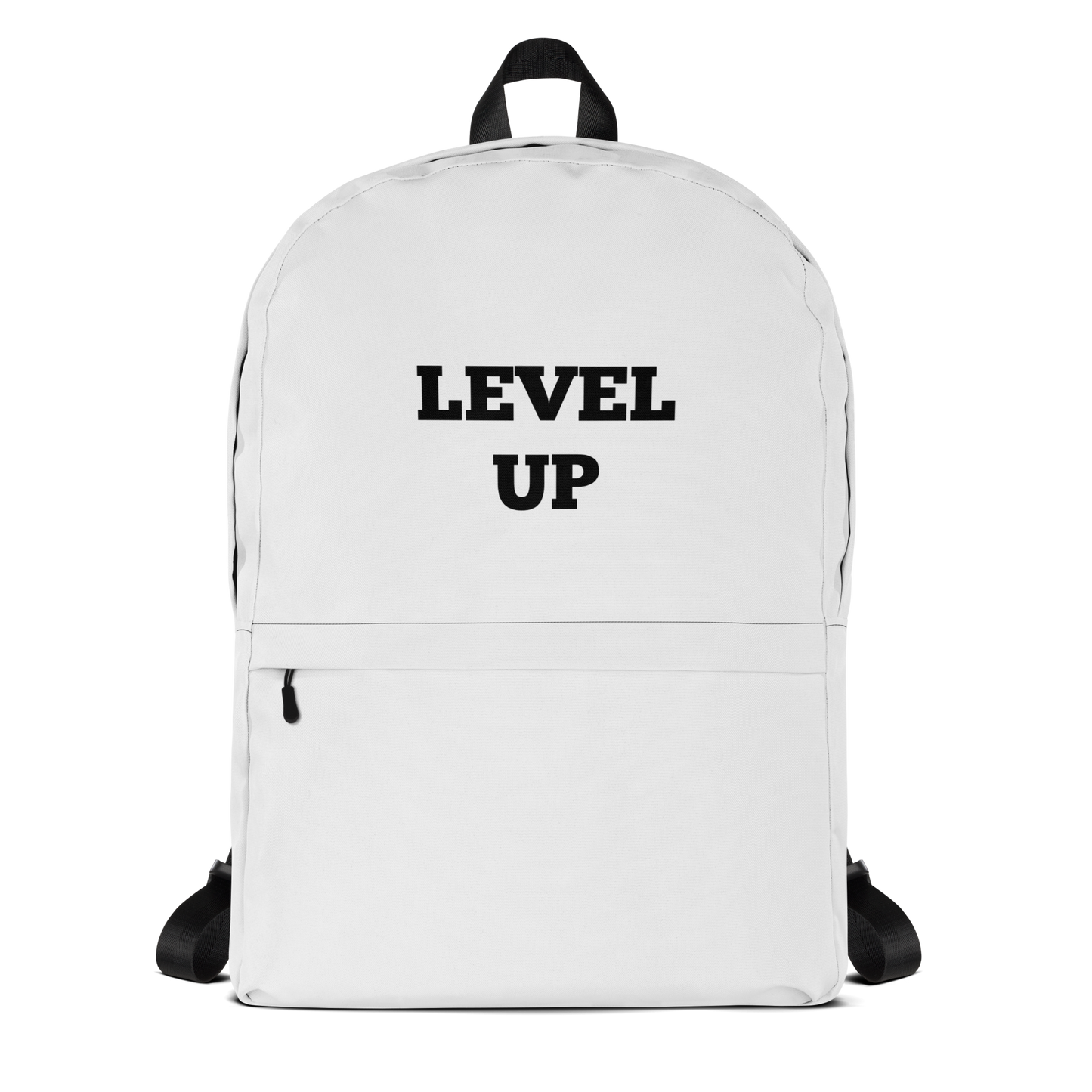 White Level Up Backpacks