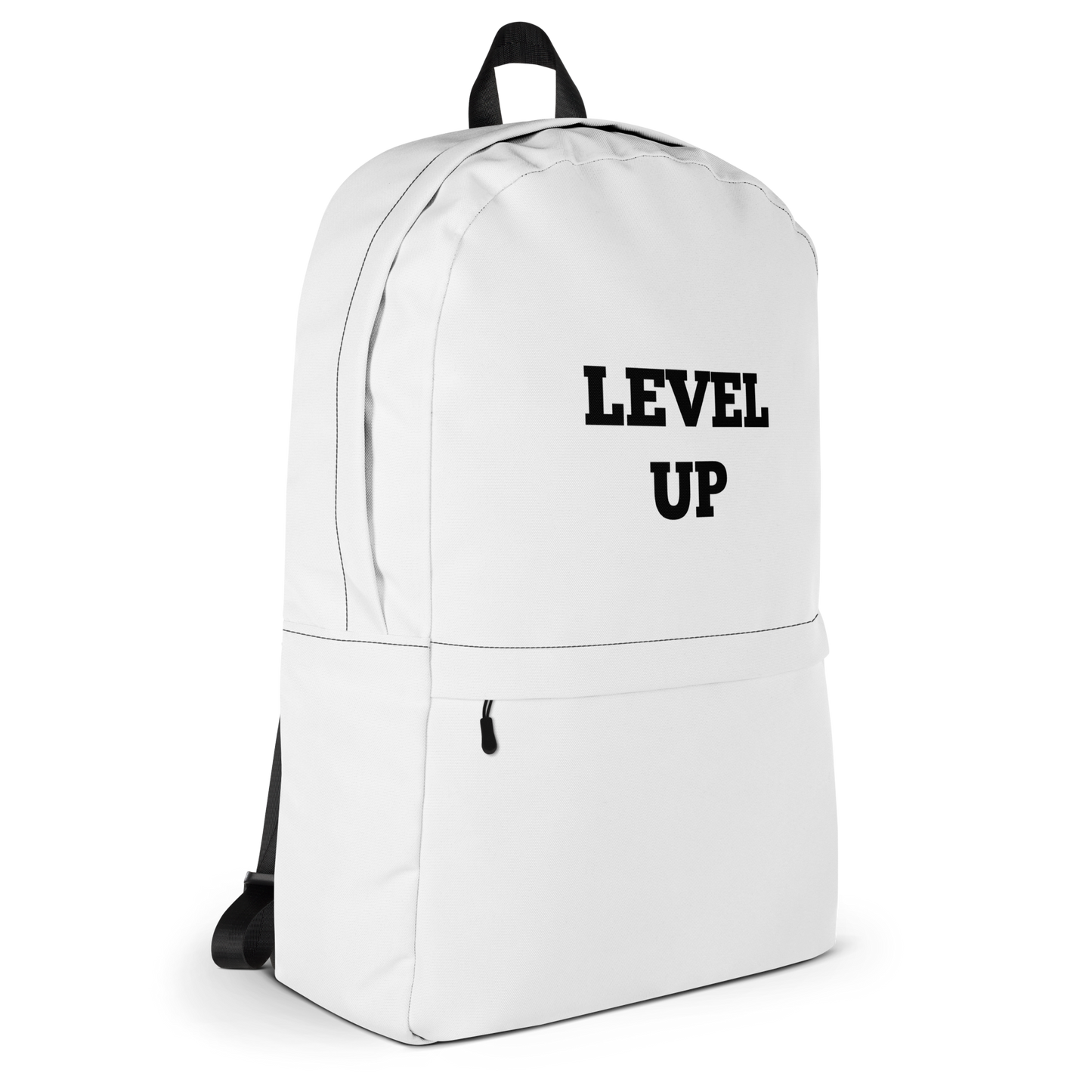 White Level Up Backpacks