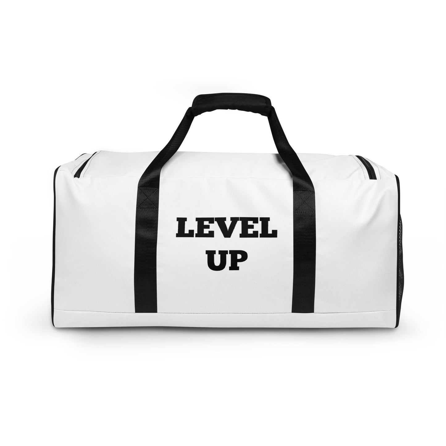 White Level Up Duffle Bags