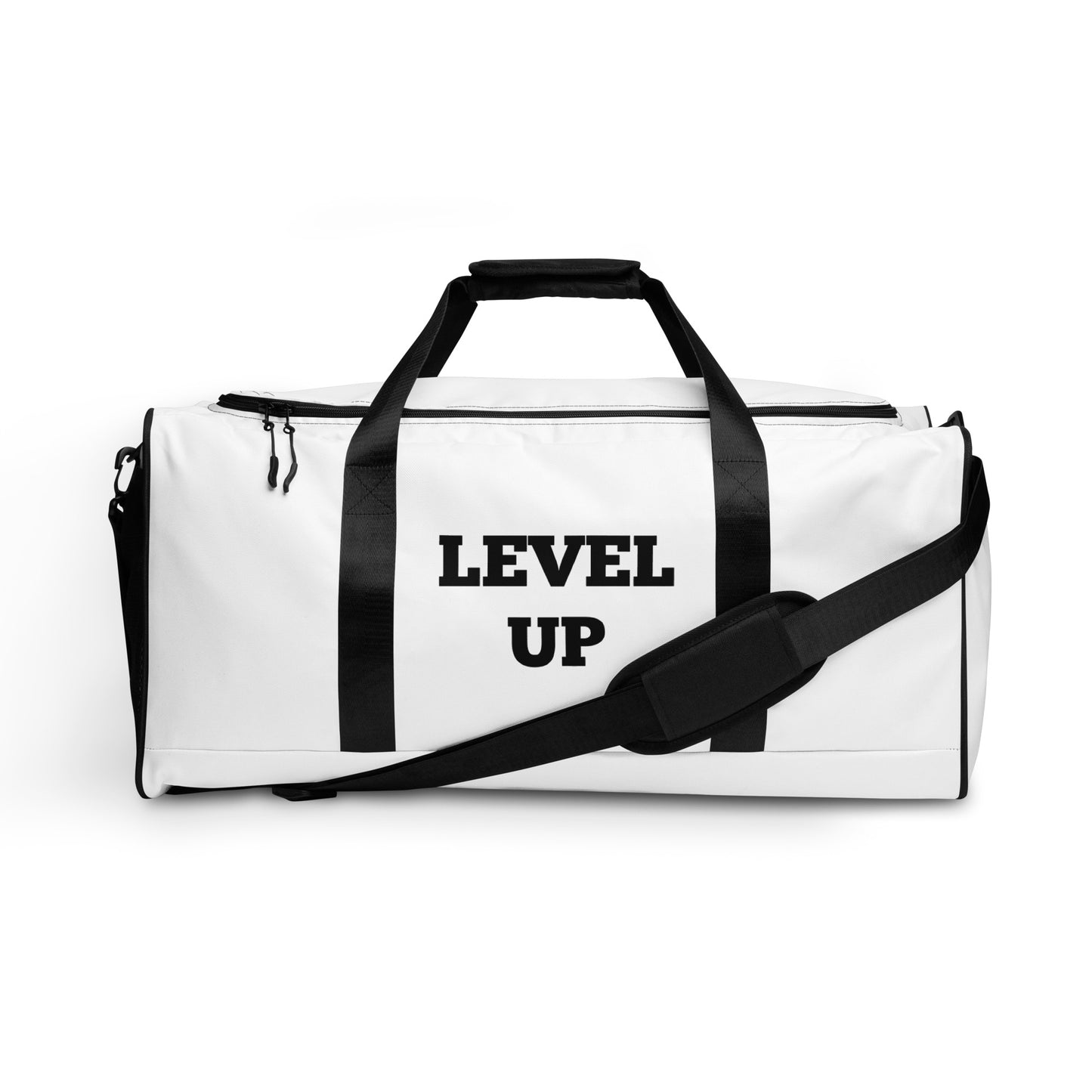 White Level Up Duffle Bags