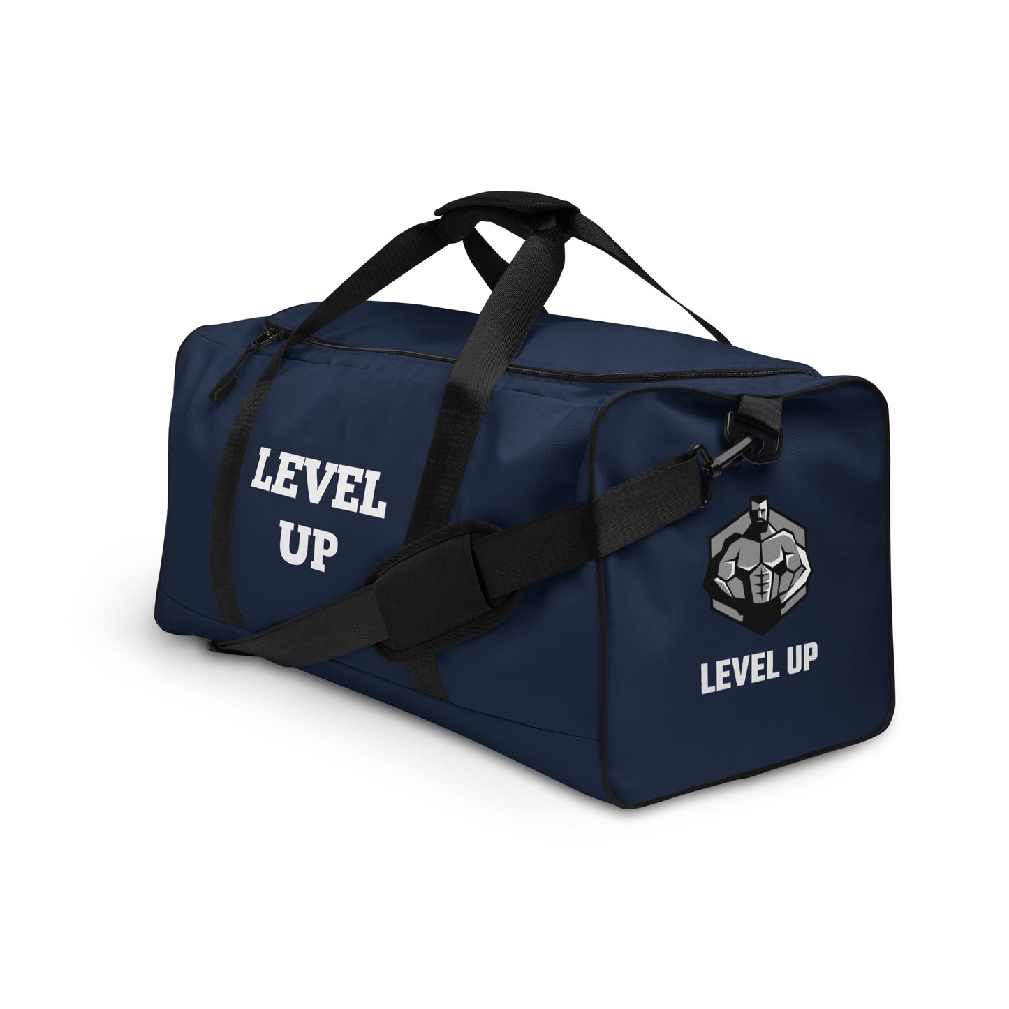 Navy Level Up Duffle Bags