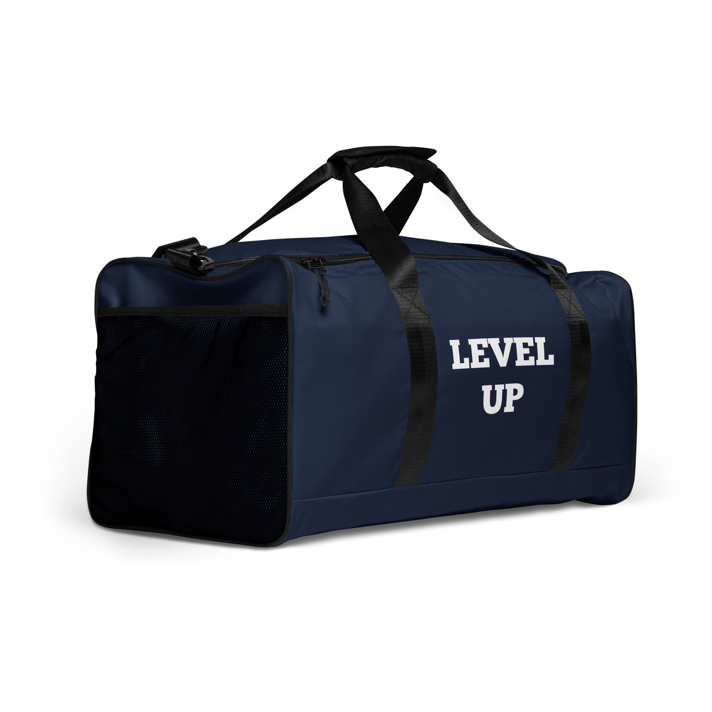 Navy Level Up Duffle Bags