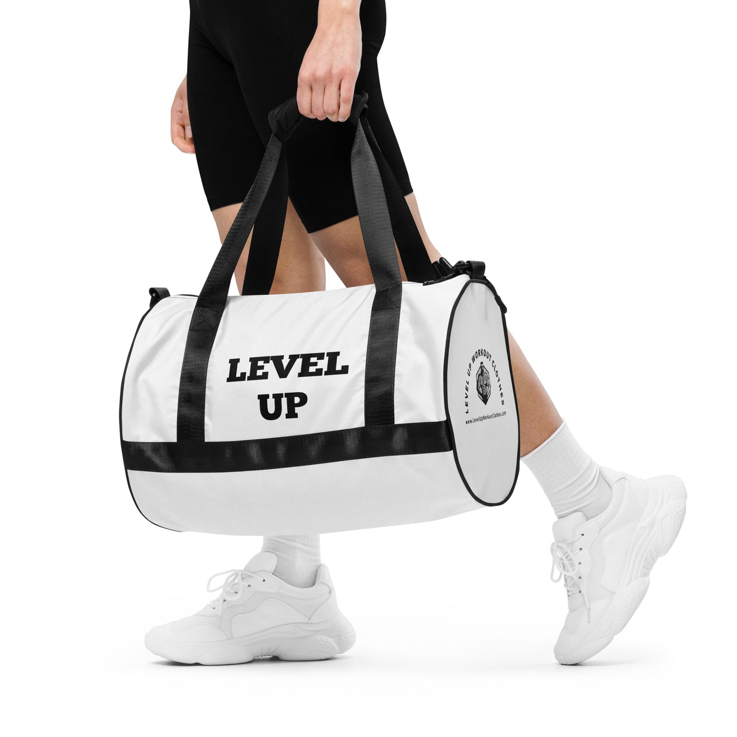 White Level Up Gym Bags