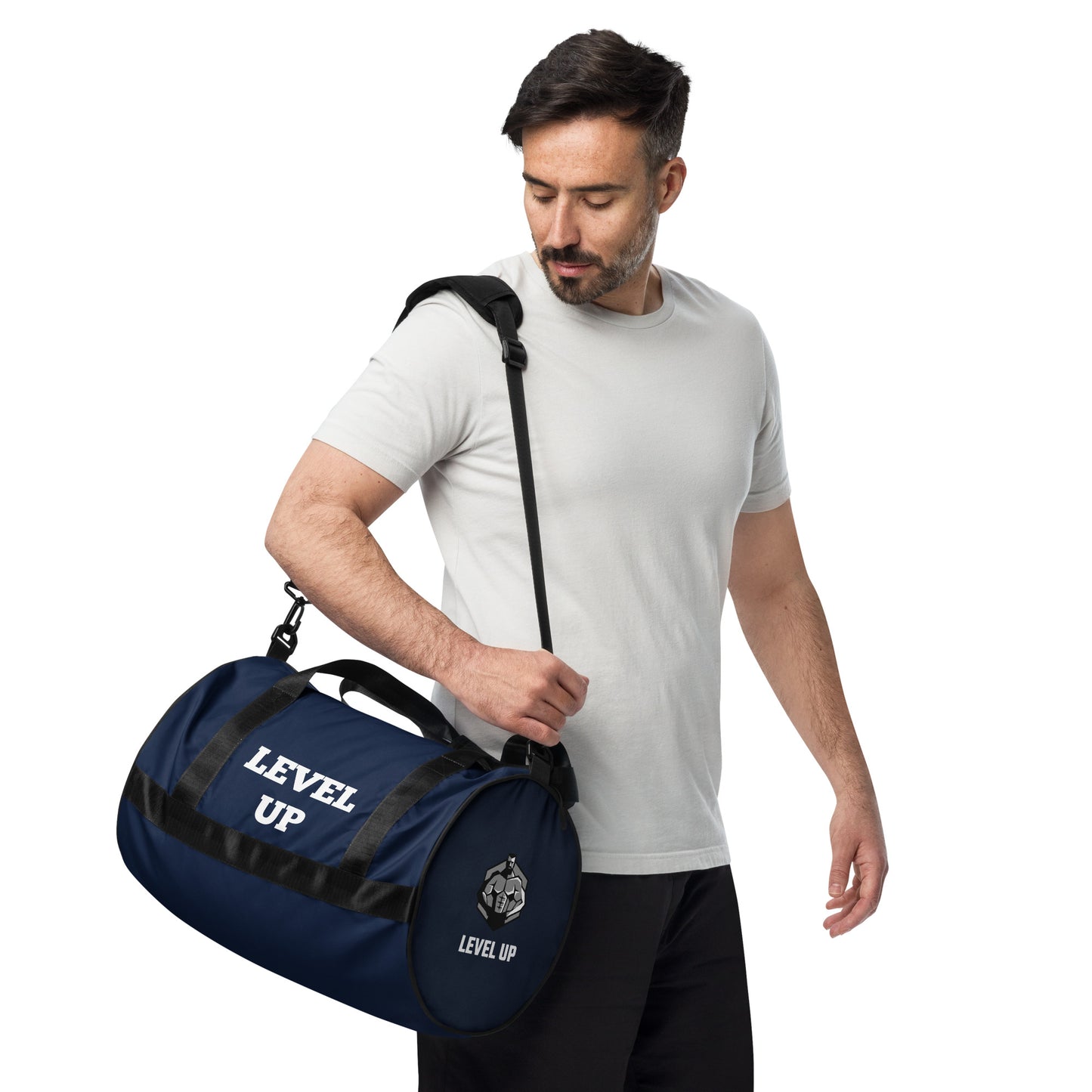 Navy Level Up Gym Bags