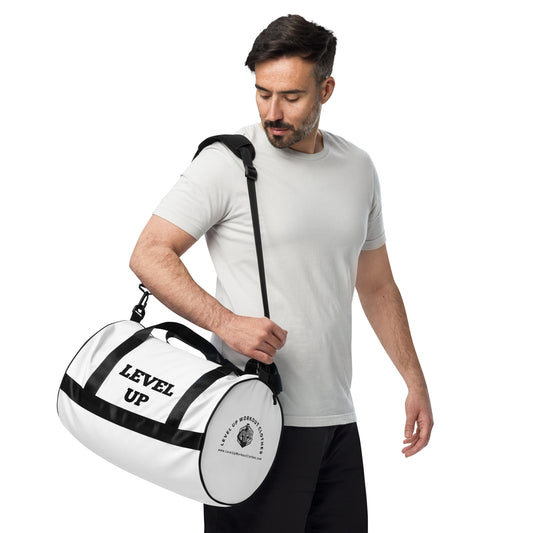 White Level Up Gym Bags