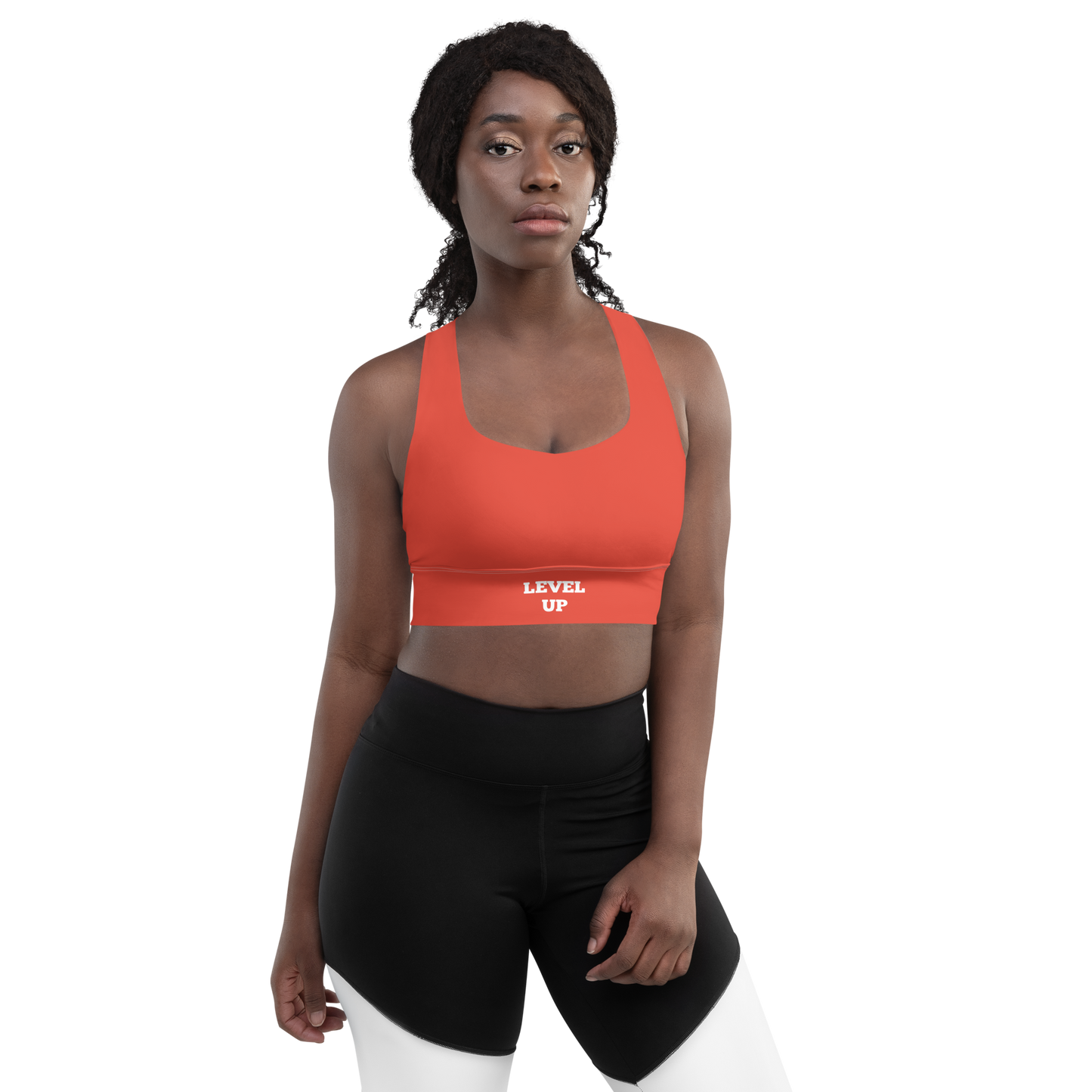 Coral Level Up Sports Bras