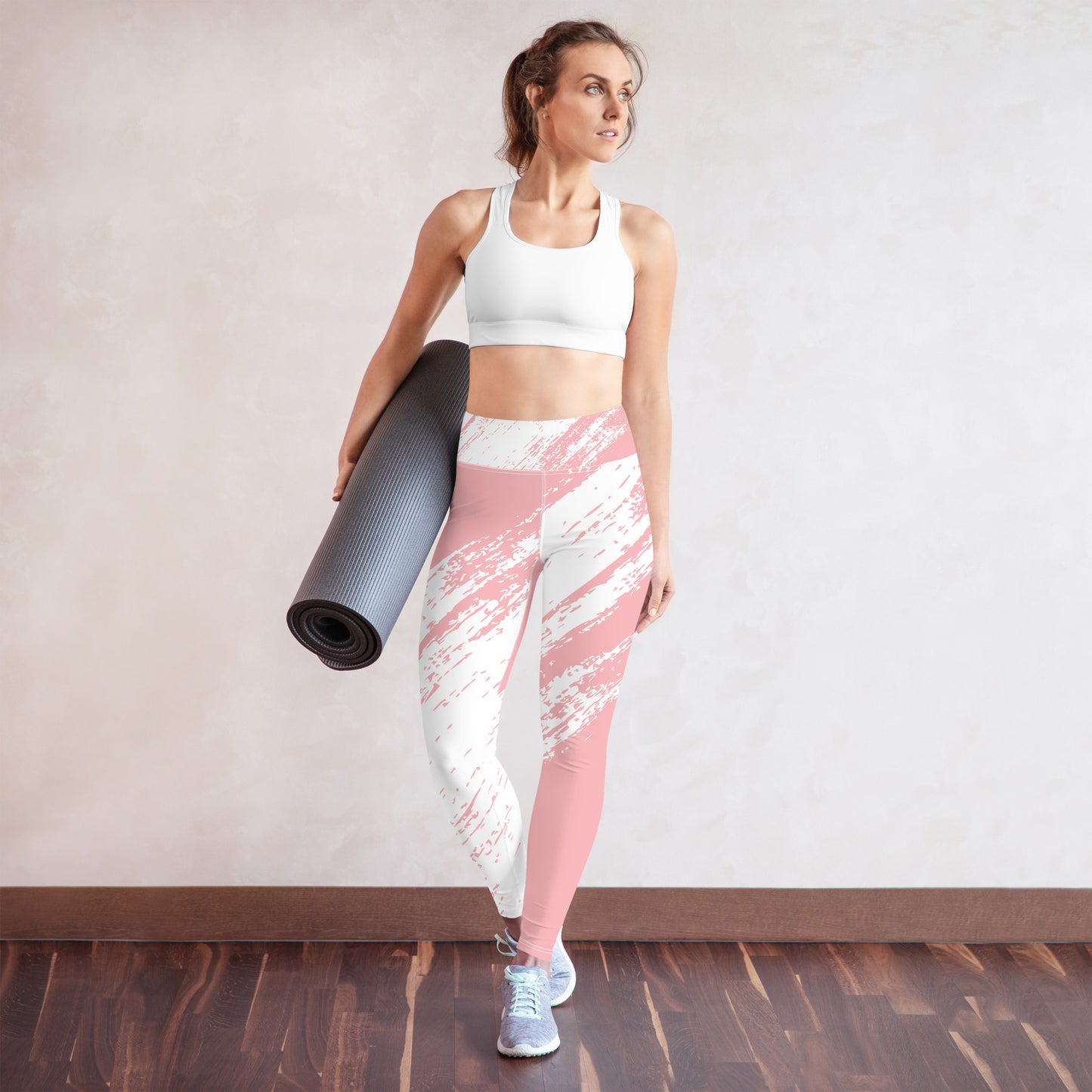 Pink Wave Workout Leggings