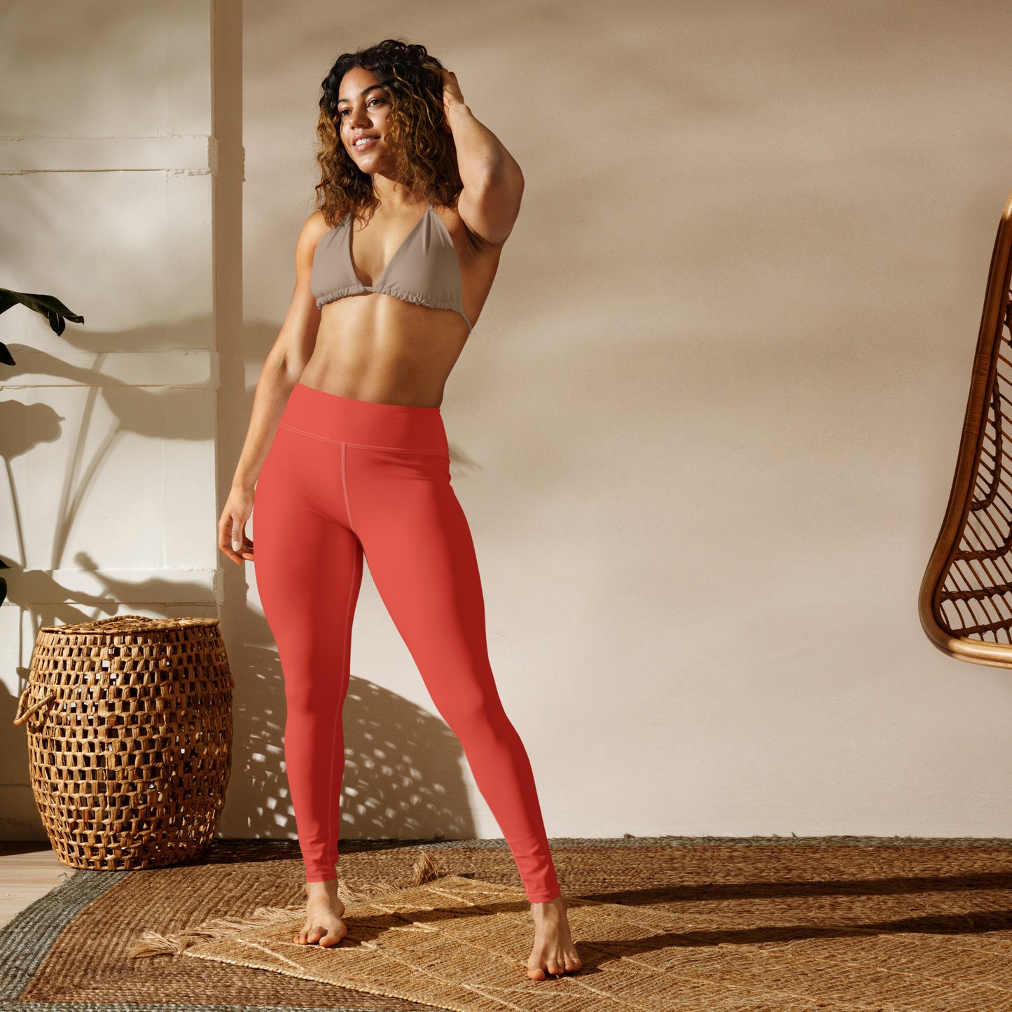 Coral Workout Leggings