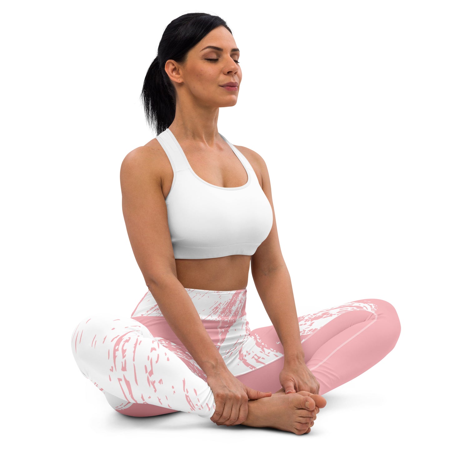 Pink Wave Workout Leggings