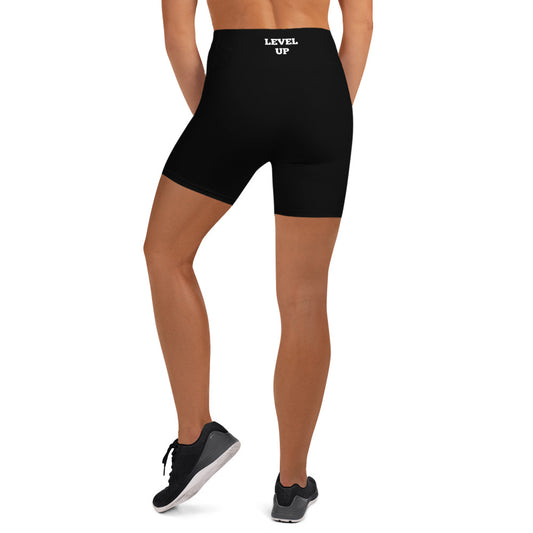 Black Level Up Workout Shorts