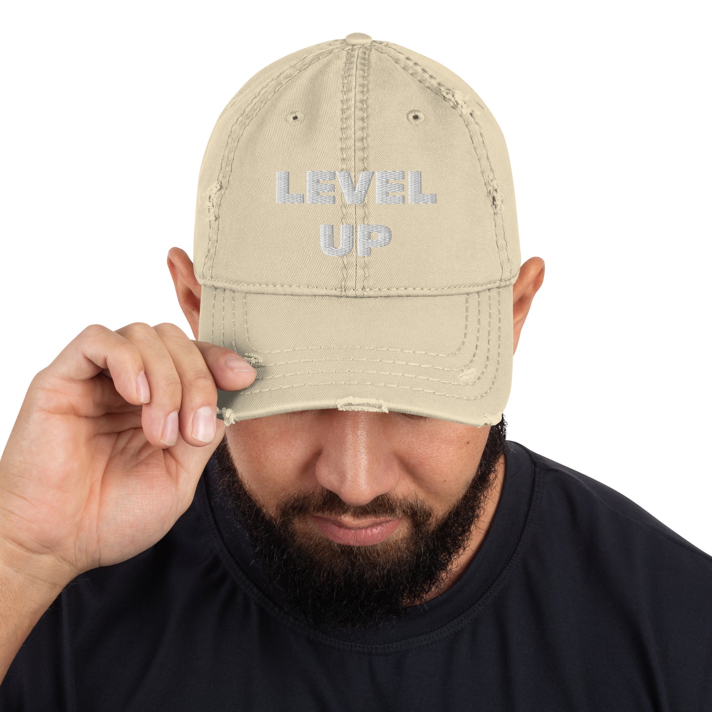 Distressed Level Up Hats