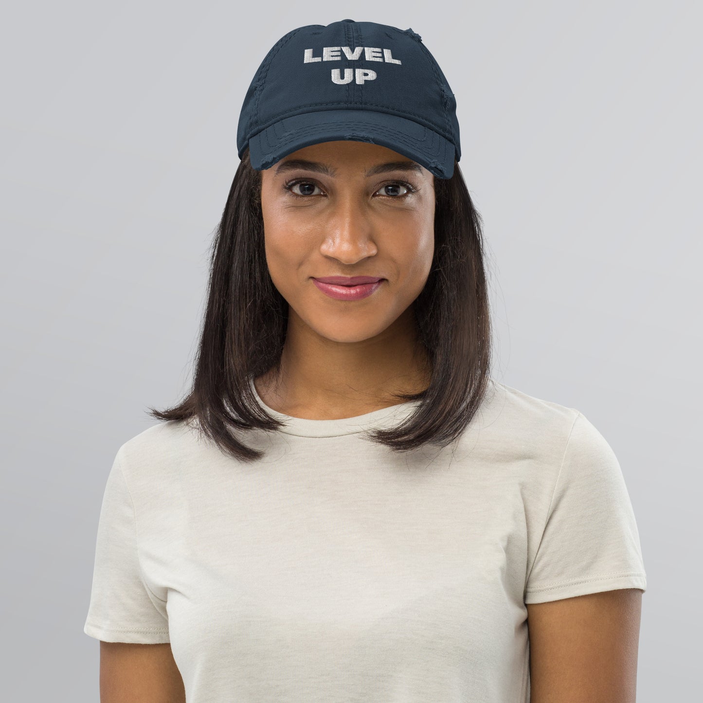 Distressed Level Up Hats