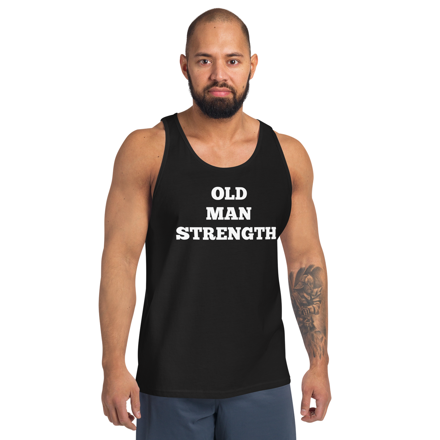 Old Man Strength Tank Tops