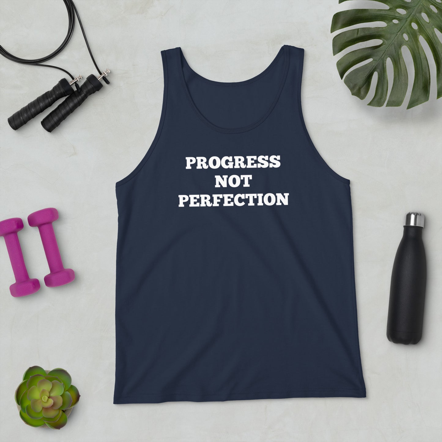 Progress Not Perfection Tank Tops