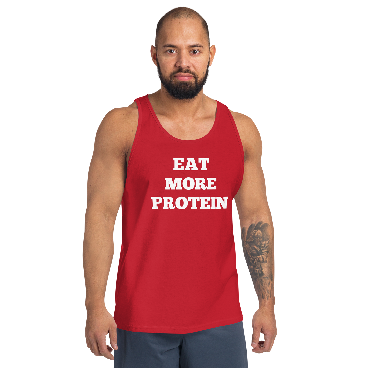 Eat More Protein Tank Tops