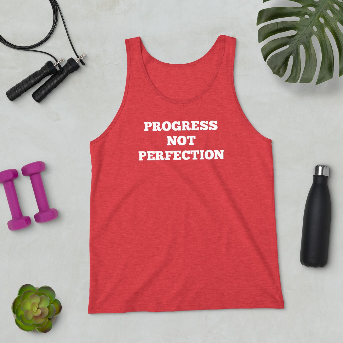 Progress Not Perfection Tank Tops