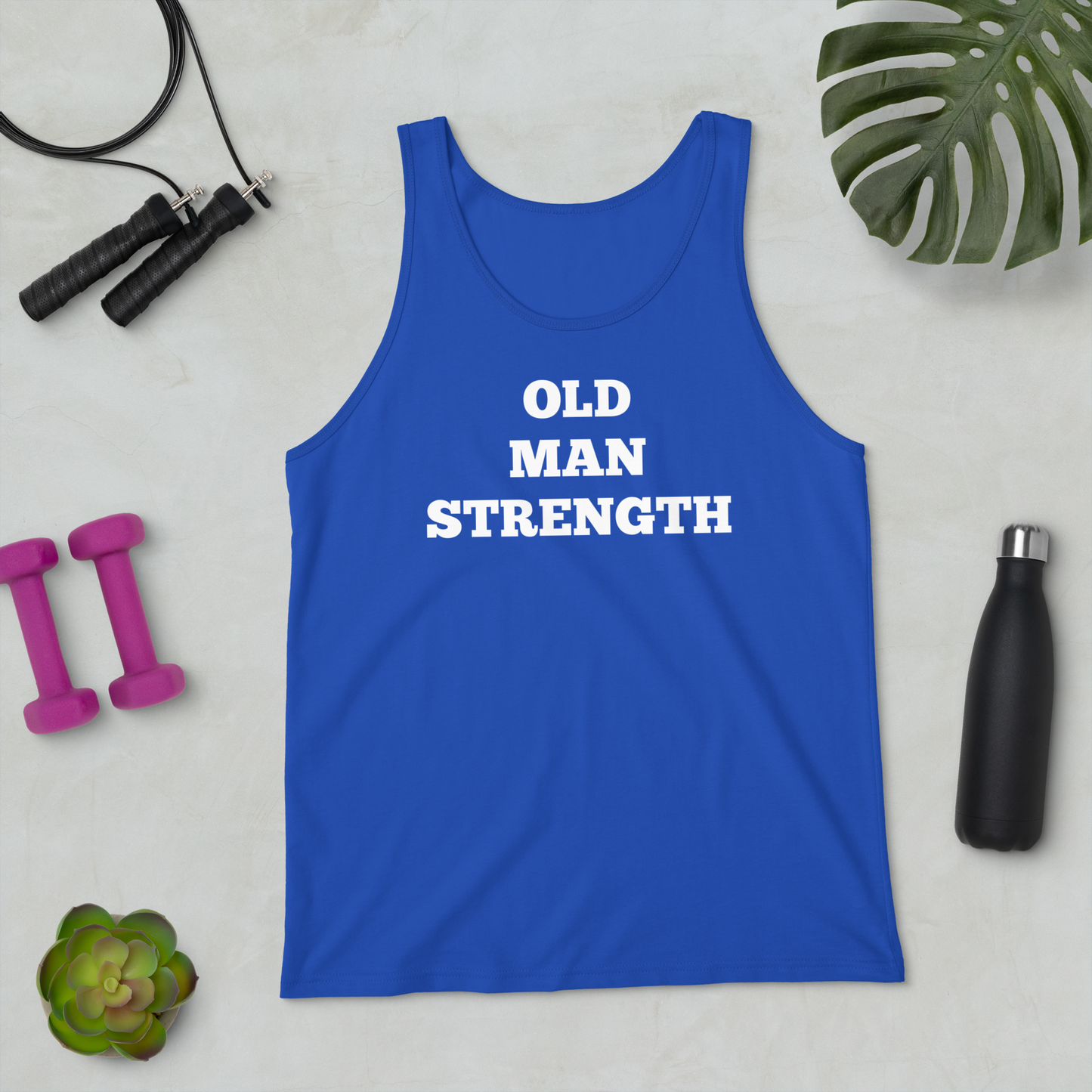 Old Man Strength Tank Tops