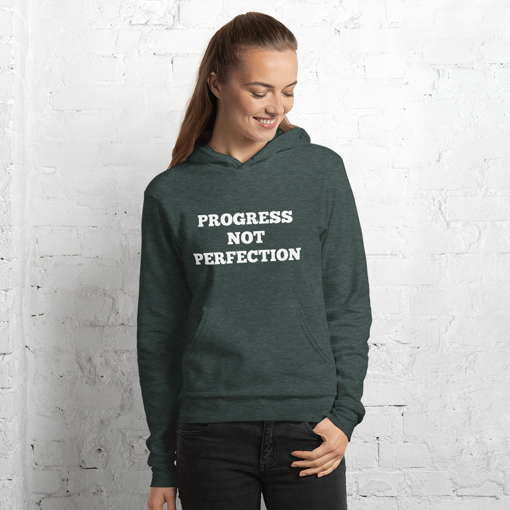 Progress Not Perfection Hoodies